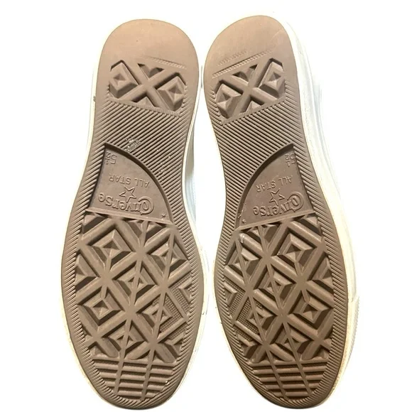 CONVERSE Chuck Taylor All Star Lift Platform Sneakers Floral Embroidery Sz 7.5 - Picture 11 of 12